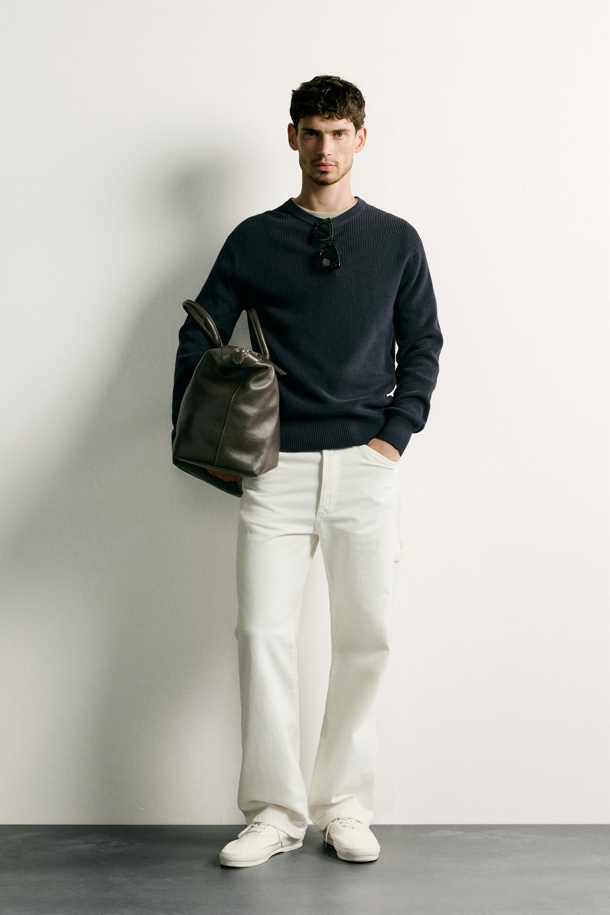 PULL REGULAR FIT EN MAILLE PERLÉE